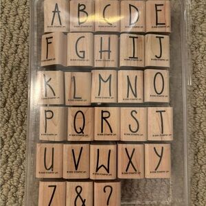 Stampn’ Up! Capital Letter Alphabet Stamps